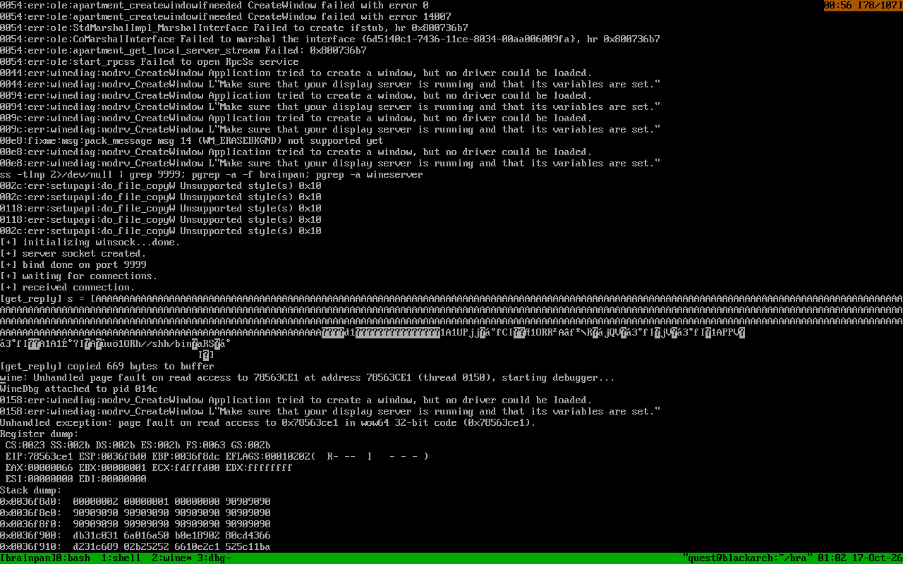 wine lab register dump